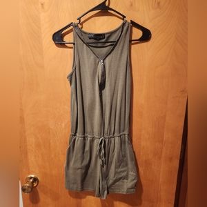 Womens olive green romper